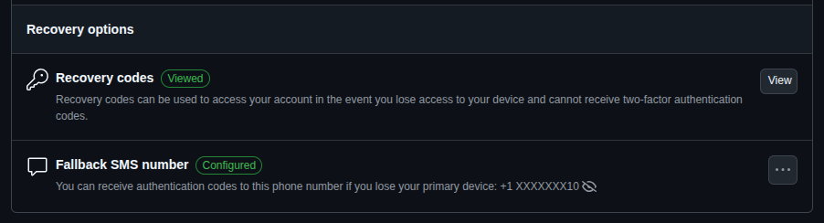 GitHub Recovery Options