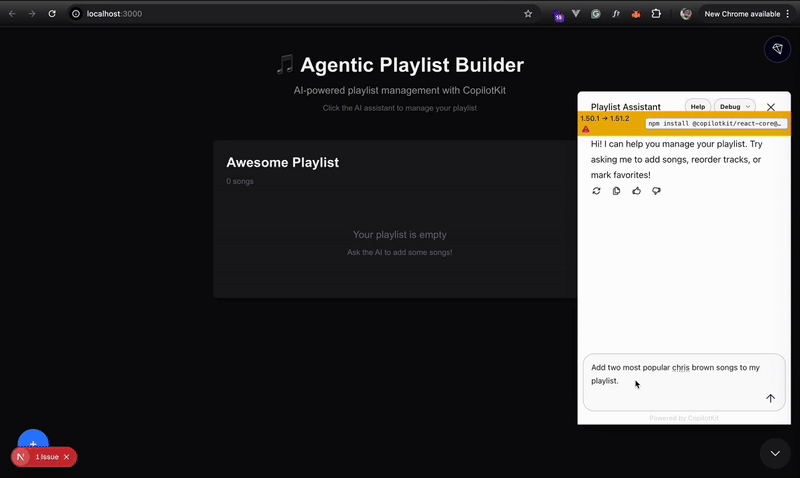 Agentic Playlist Builder Example