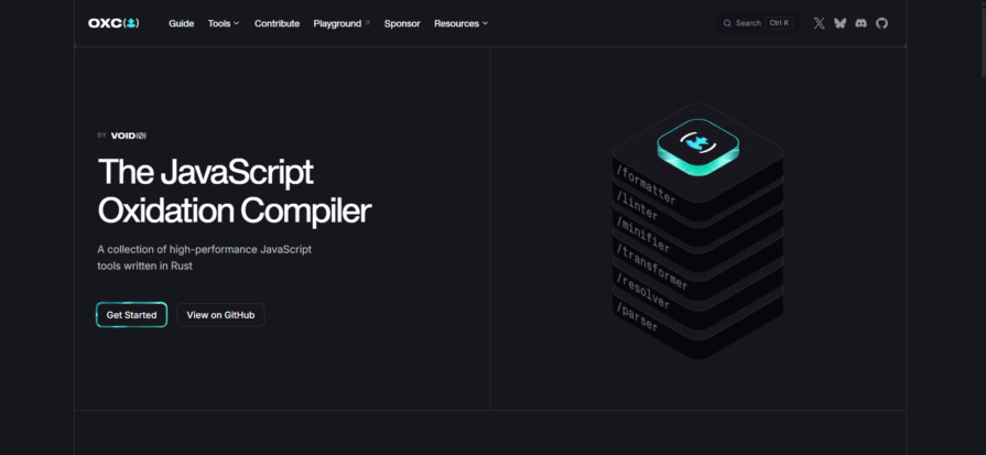 Homepage of the Oxc project
