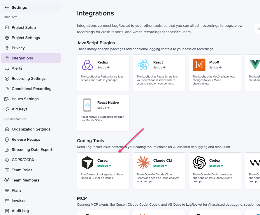 dispatch integrations logrocket ai agents