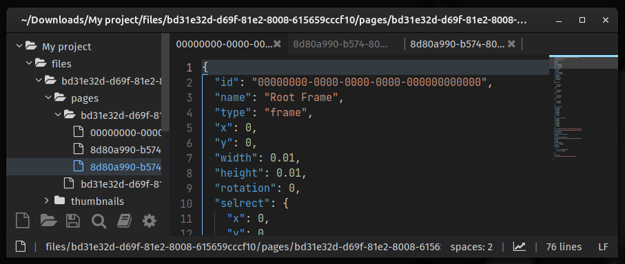 Penpot open-source file format