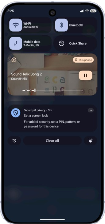 Screenshot of Expo Audio playlist management screen on a mobile device